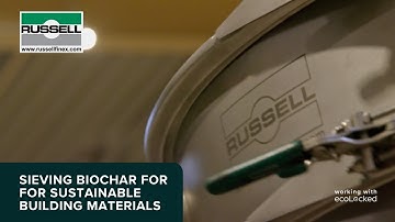 Sieving biochar for sustainable building materials