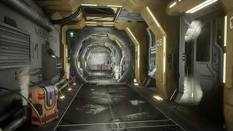 Spaceship Corridor (UE4)