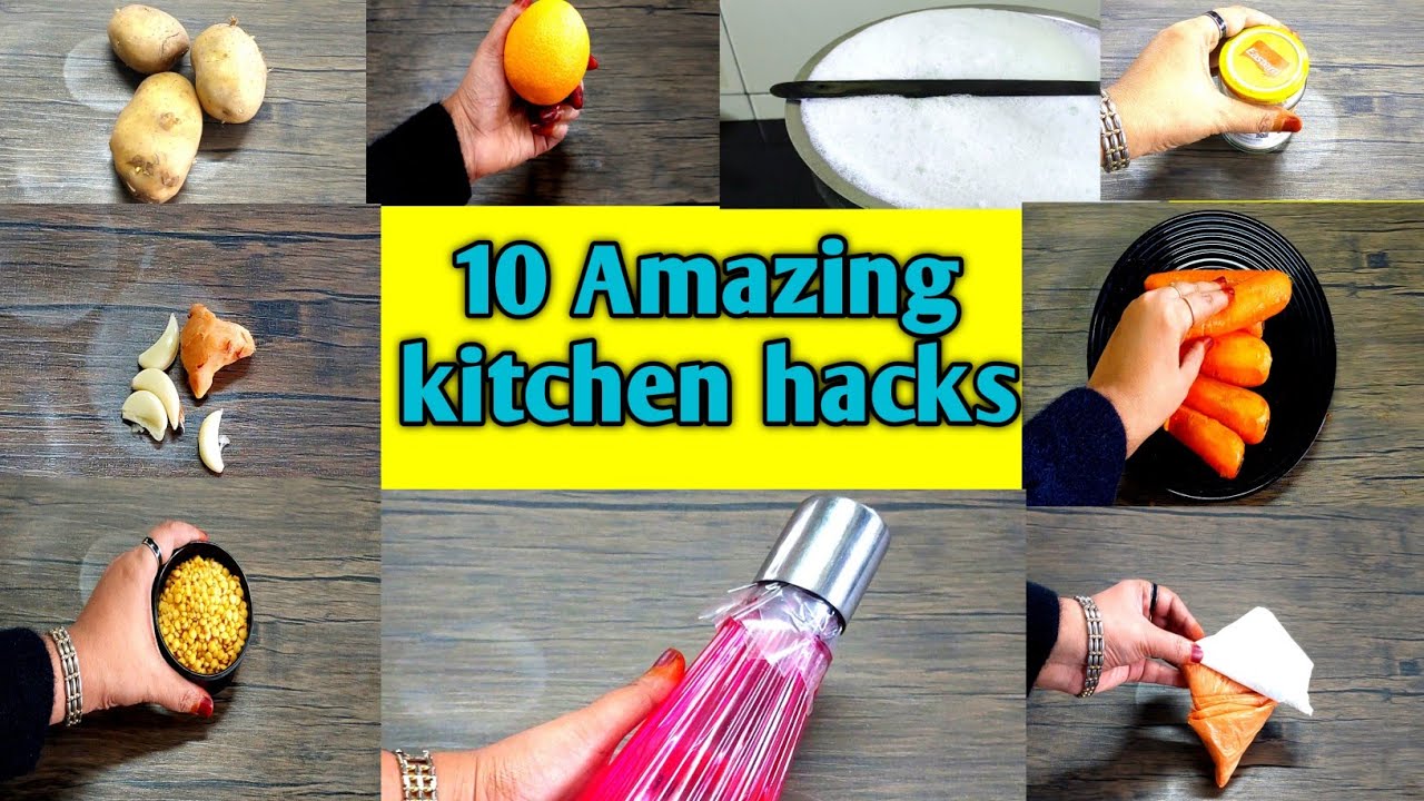 10 Amazing Kitchen tips&hacks/useful video💯tips😱 YouTube