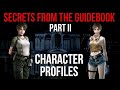 Resident Evil Remake Secrets from the Guidebook (Part 2) Character Profiles and Breakdown