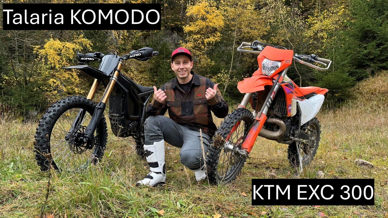 Elektrické Enduro? Porovnání Komodo a EXC 300