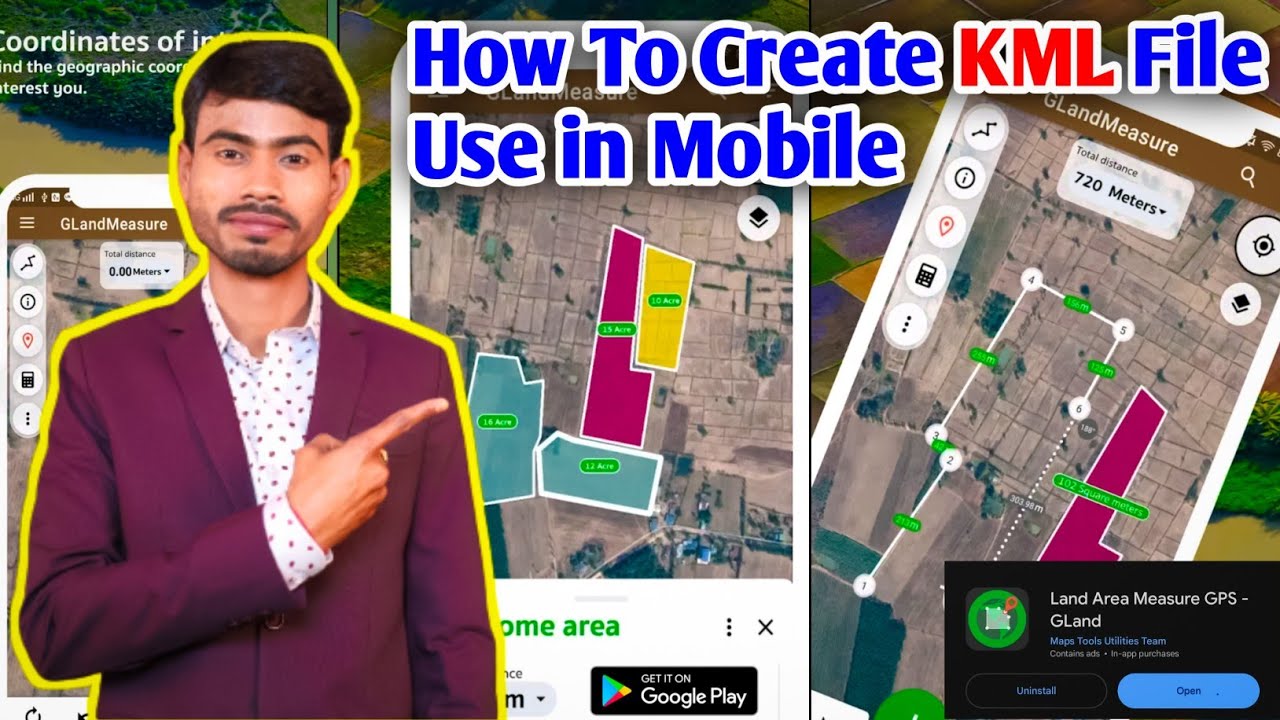 How To Create A KML File Using Your Phone || Mobile Phone Se KML File ...