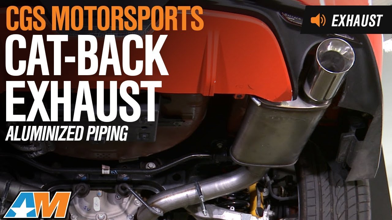 american muscle miami 2015-2017 Mustang (GT) CGS Motorsports Cat-Back Exhaust - Aluminized Piping Sound Clip & Install