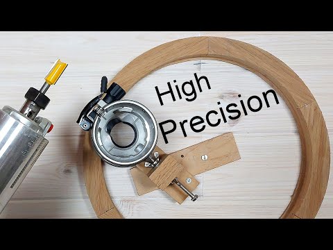 Router Jig for Precise Trimming Inner Circles. With 2 Pivot Points