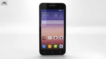 Huawei Ascend Y550 White 3D model by 3DModels.org