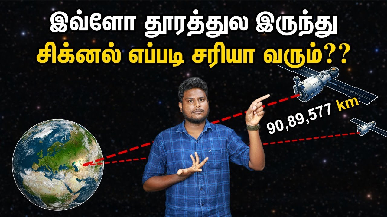 How do Satellites send signals correctly from Space? | Satellite communication explained in Tamil