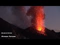 Volcano Stromboli Flying Over