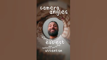 The THREE BEST Camera Angles #filmmaking