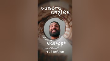 The THREE BEST Camera Angles #filmmaking