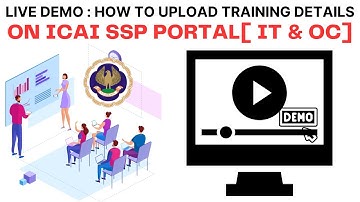 How to Upload ICAI Training Detail On ICAI Spp Portal | How to Upload ICAI IT & oc Certificate Ssp