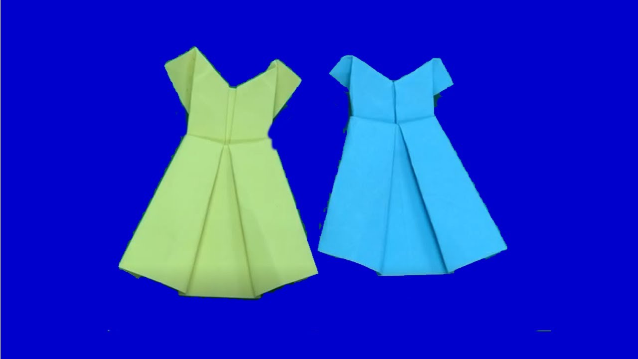 How To Make Paper Dress Origami Disney Princess Dress DIY Paper Craft ...