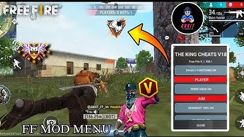 THE KING CHEATS MOD MENU FREE 🔥 FIRE ANTIBAN HACK #freefireinjector #gringoxpmodmenu #ffh4xmodmenu