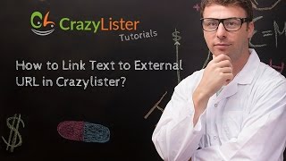 How to Link Text to an External URL in Crazylister? - Crazylister Tutorial