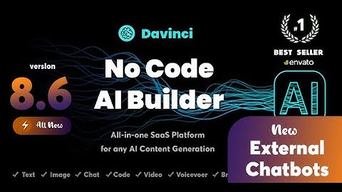 Davinci AI v8.6 - OpenAI Content, Text, Image, Voice, Chat, Code, Transcript, and Video Generator