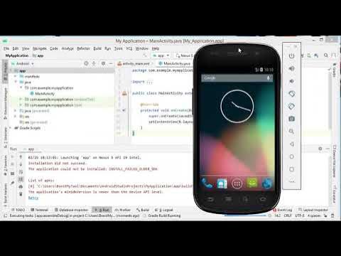 Android Studio fix INSTALL_FAILED_OLDER_SDK - YouTube