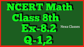 Q 1,2-Ex 8.2-Comparing Quantities-NCERT Maths Class 8th-Chapter8