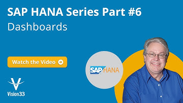 SAP HANA Series Part 6: Dashboards