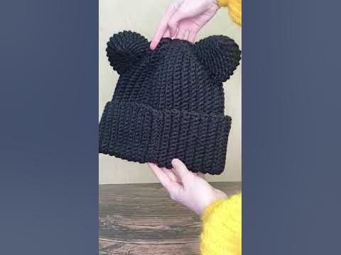 Шапка с ушками 🐻 - YouTube