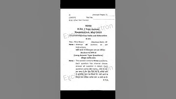 Contemporary India and education| B.ed question paper MAY 2025| CCS UNIVERSITY #ccsu
