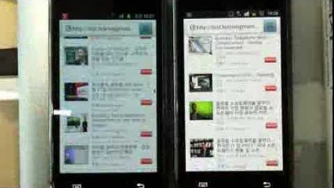 sencha1.1 and sencha2.1 Comparison video