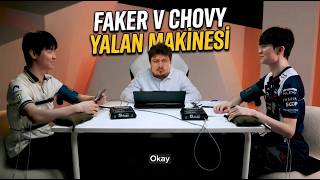 Malkoç Faker v Chovy yalan makinesi videosu izliyor