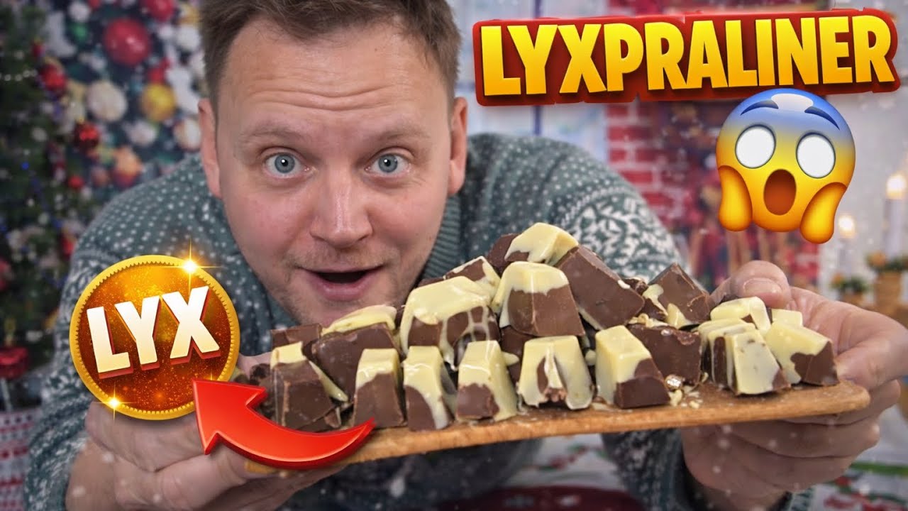 Gör LYXIGA Praliner i ISFORMAR?! 🧊🍫 (Enkelt Julgodis!)