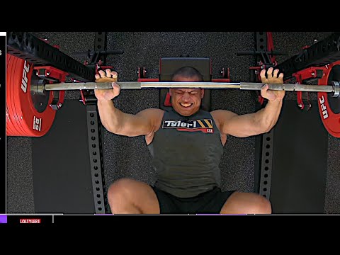 Tyler1 lift 415 lbs / 188 kg Bench - loltyler1 Power Meet 3