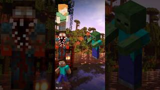 Alexbrine &amp; killwish &amp; Steve vs all mobs #shorts #alexbrine #minecraft