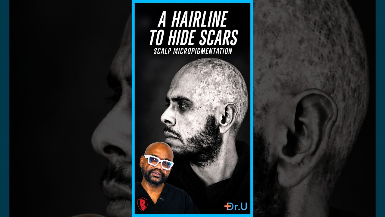 Why I Brought His Hairline Forward With Scalp Micropigmentation - SMP