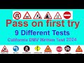 California DMV Written Test 2023 - 9 Different Tests (Questions with Explained Answers) #dmv