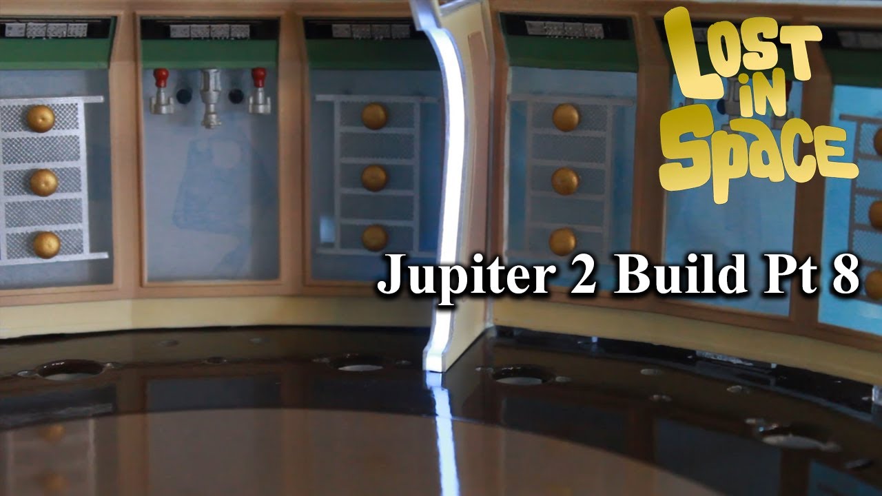 Moebius 1/35 scale Jupiter 2 Pt 8 Wall Support Beams and Lighting