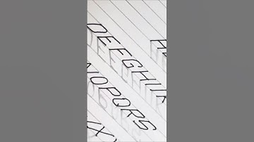 #3d writing #shadow #alphabet  ✍🏻 #shorts #calligraphy #lettering #art #name