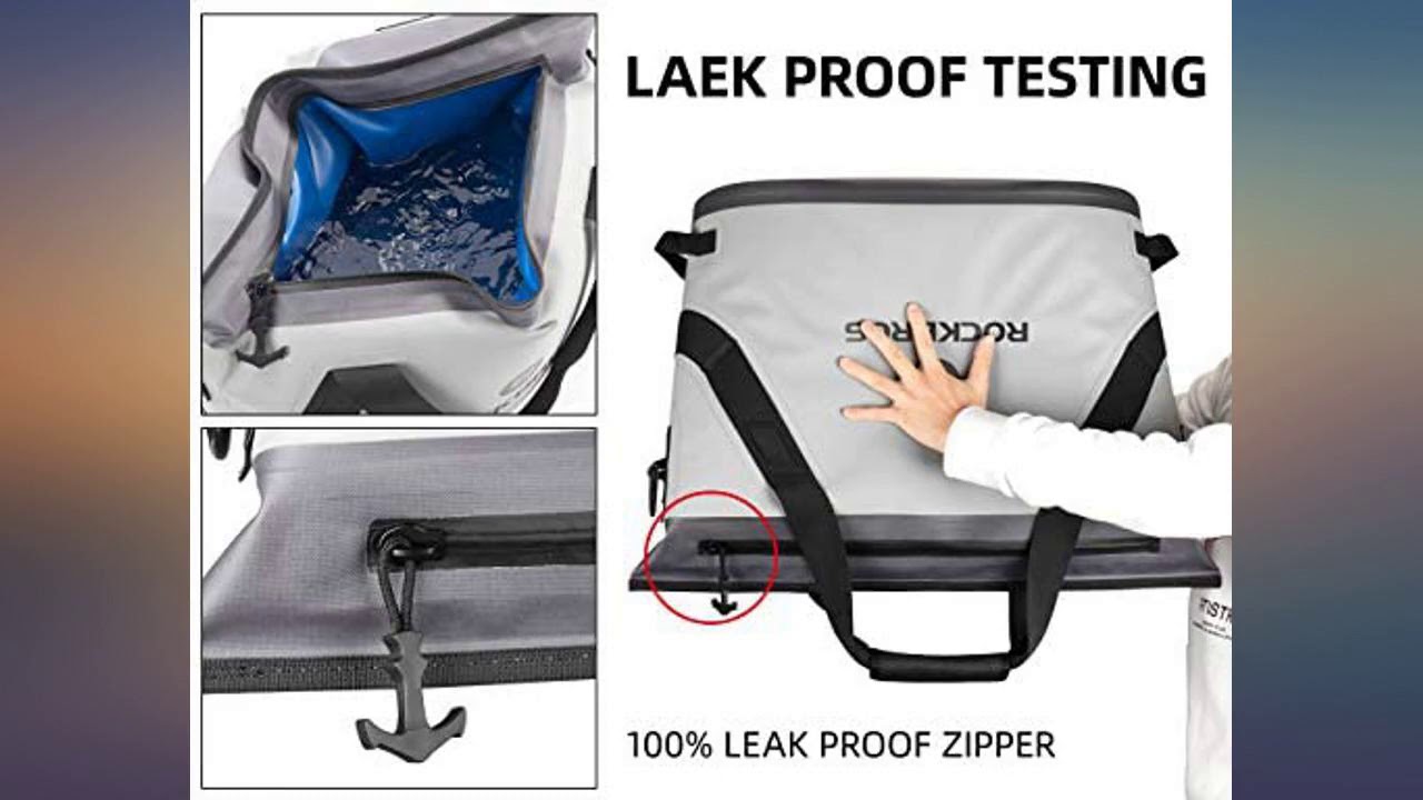 ROCK BROS Soft Cooler Portable Large Beach Cooler 36 Can Leak-Proof Soft Sided review