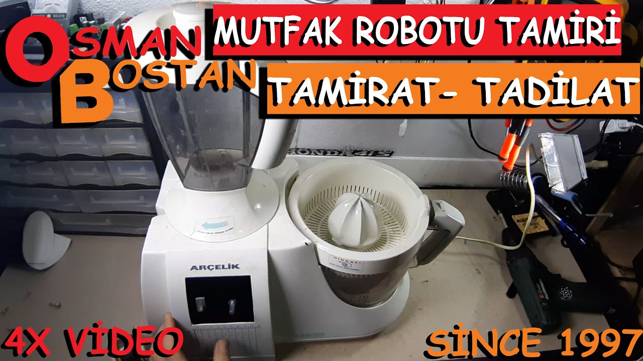 23 Yillik Mutfak Robotunu Hayata Dondurduk Mutfak Robotu Tamiri Arcelik Food Processor Repair Youtube