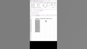 Currency Conversion using Currency datatype in Excel #excel #exceltips #exceltricks #microsoft