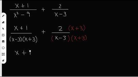 Adding and Subtracting Rational Expressions: Example 2 | Algebra 2