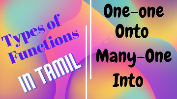 |Types of functions in MATHS|Types of functions in TAMIL|One-One|Onto|Into|Many-One|#MathShine|