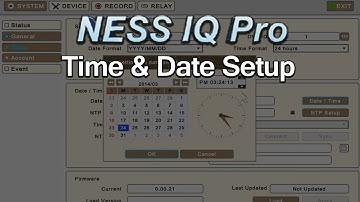 CCTV IQ Series Setting Time & Date