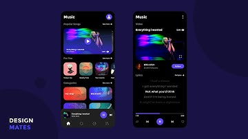 Adobe XD Music app design - Speed Art