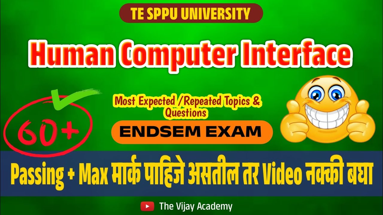 HCI Most Important Questions | TE Comp And AI & DS Engg | 