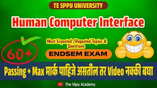 HCI Most Important Questions | TE Comp And AI & DS Engg | #sppu ENDSEM | Human Computer Interface  Profile