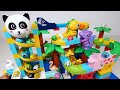 Satisfying Marble Run ASMR ☆ Building Blocks Spiral Tower Course
