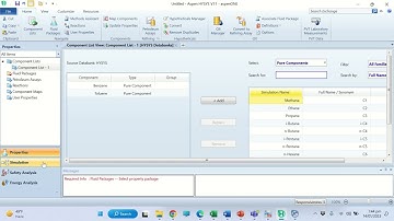 To determine number of plates and minimum reflux ratio of a distillation column using Aspen HSYSYS