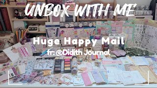 ASMR Unboxing 🩷 Gigantic Happy Mail from @DidithJournalASMR