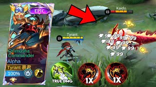 FINALLY!! ALPHA NEW DAMAGE HACK AND LIFESTEAL!! BRUTAL DAMAGE TOTALLY INSANE - Mobile Legends