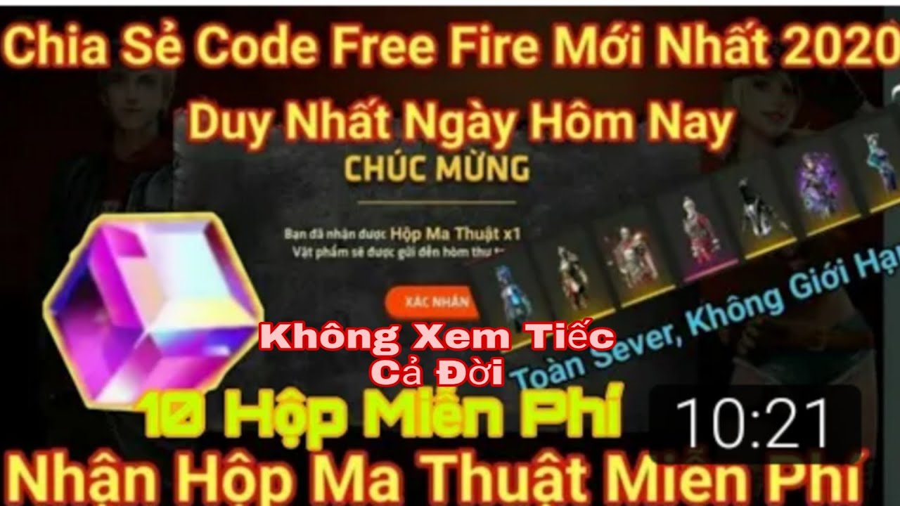 Free Fire - Chia Sẽ Code Free Fire Mới Nhận Hộp Ma Thuật Miễn Phí ...