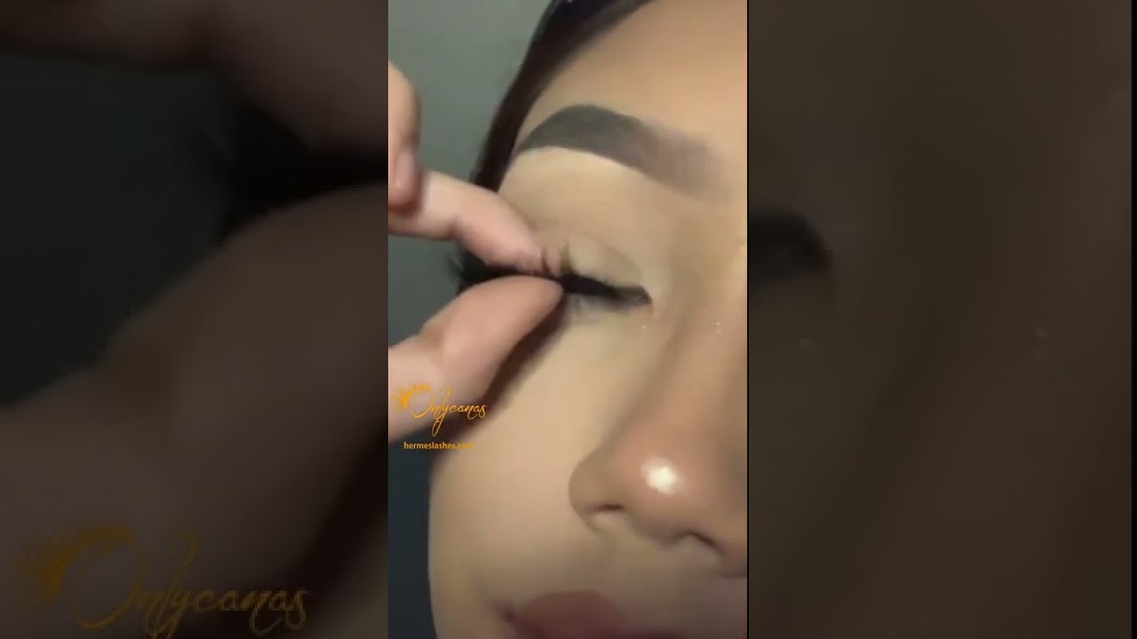 How to apply eyelash without lash tweezers? Use fingers apply false eyelashes 