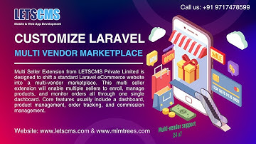 Customize Laravel Multi Vendor Marketplace eCommerce PHP Scripts low price | Multi Seller Extension