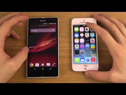 Sony Xperia Z vs. iPhone 5 iOS 7 - Review