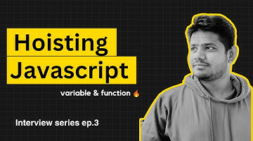 Hoisting in Javascript ( variables & functions )🔥 | Frontend Interview Ep.3  | Velmurugan MG  |Tamil